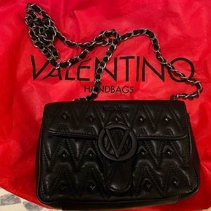 Black Valentino chain shoulder bag